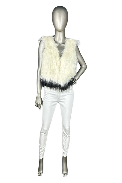 faux fur vest by princess for vera wang