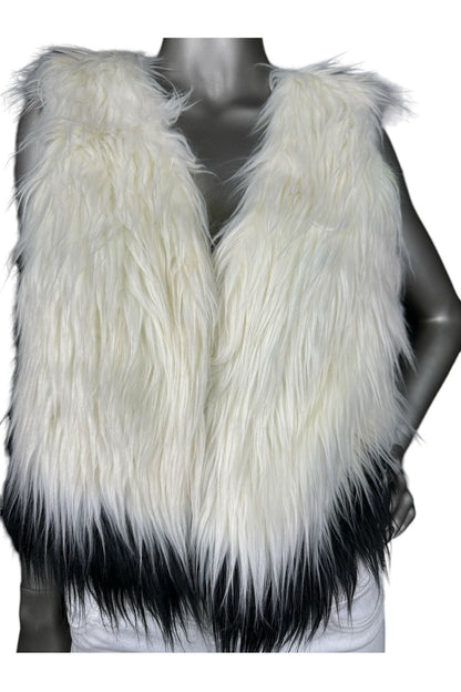 Secondhand Faux Fur Vest by Vera Wang  S/M